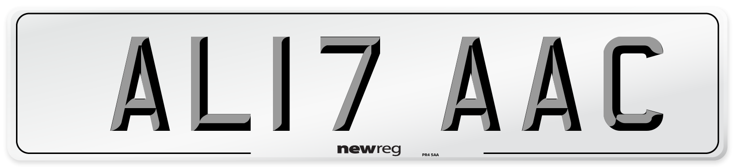 AL17 AAC Number Plate from New Reg